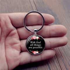 Pink Flower Keychain For Girls - Birthday Gift For Girls