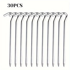 Aluminum Alloy Tent Ground Nails Wind Rope Fixed Stakes - 15pcs/30pcs