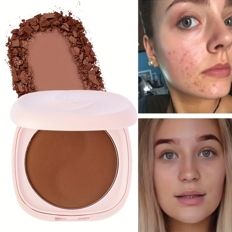 Matte Finish Concealer Compact with Mirror and Puff