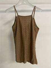 Eyelet Embroidered Cami Top Sleeveless Summer Casual Women's Clothing