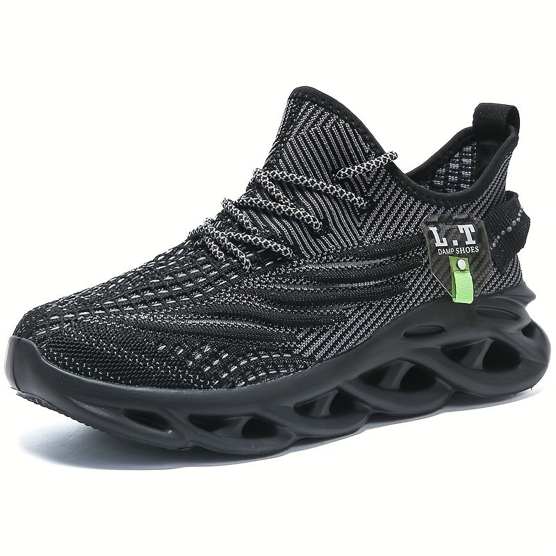 Men's Knit Lightweight Running Shoes Outdoor Athletic Sneakers