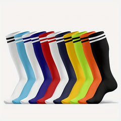 3 Pairs Football Knee High Socks Breathable NonSlip Sport Socks