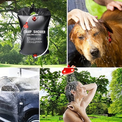 20L Solar Portable Camping Shower Bag with Hose & Shower Head
