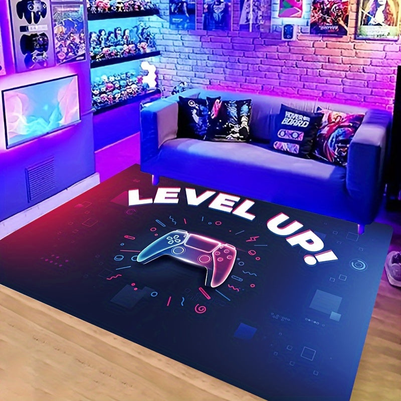 Gaming Area Rug Game Controller Pattern Decorative Carpet