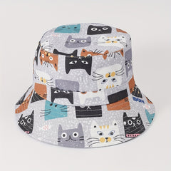 Street Cartoon Big Brim Bucket Hat American Niche Basin Hat Sun Hat