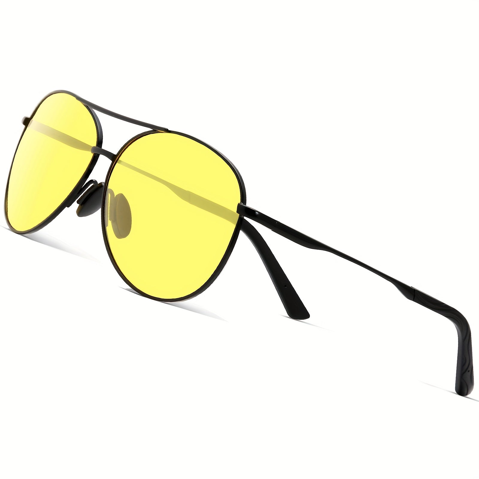 Night Driving Glasses Polarized Sunglasses Anti Glare Retro Aviator