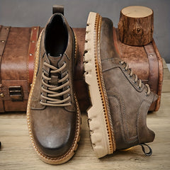 Men's Lace up Ankle Boots Casual Walking Shoes