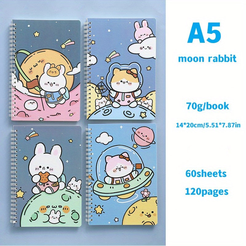 2pcs A5 Spiral Notebook School & Office Supplies 60 Sheets