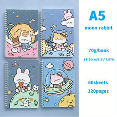 2pcs A5 Spiral Notebook School & Office Supplies 60 Sheets
