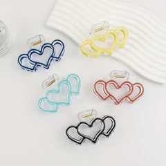4pcs Heart Hair Clip Sweet Hair Accessories For Girls