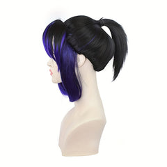Short Synthetic Men's Cosplay Wig Straight Hair Fiber Ponytail Wig