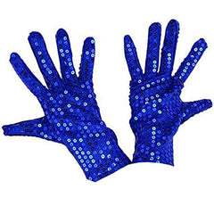 Sequin Wrist Gloves Sparkle Dance Party Mittens Women Warm Winter