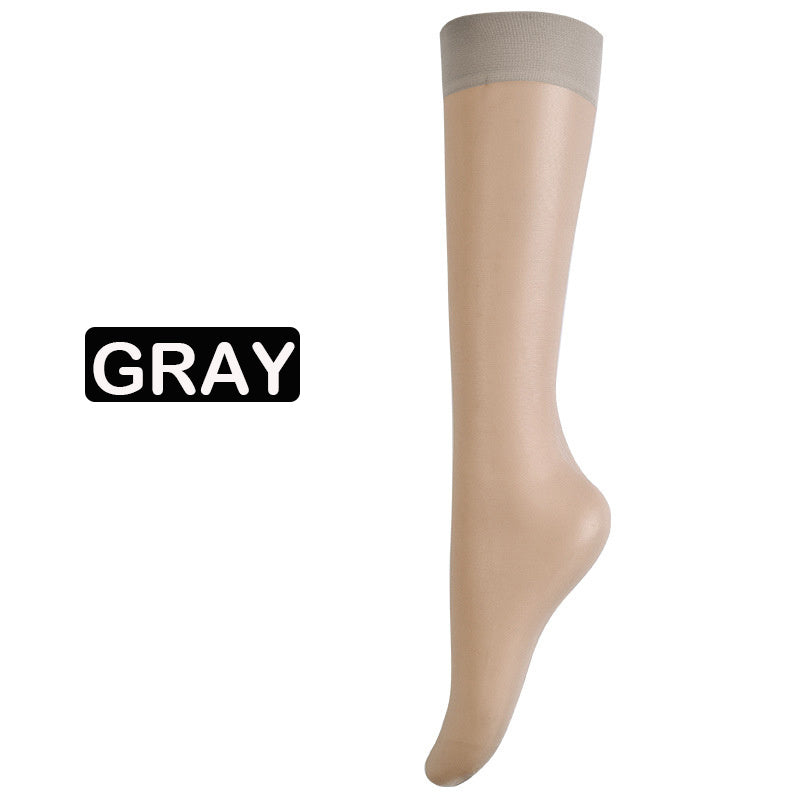 5 Pairs Women's Comfort Sheer Solid Socks Stockings Hosiery