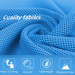 4pcs Cooling Towels with Storage Bag Quick Drying Towel for Yoga