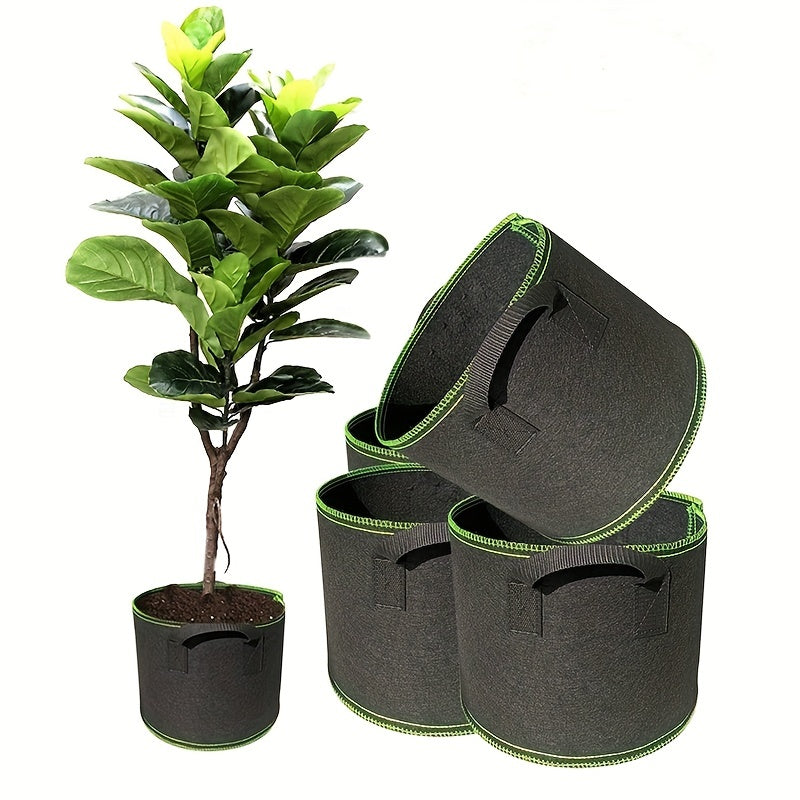 Plant Grow Bags Garden Fabric Pots Aeration Heavy Duty Nonwoven Handles