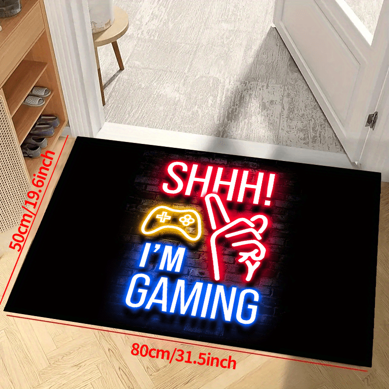 Large 3D Gaming Area Rug Machine Washable Gamepad Carpet Decoration