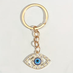 Customizable Demon's Eye Keychain Rhinestone Charm