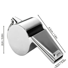 Stainless Steel Sports Whistle - Loud, Clear, Durable