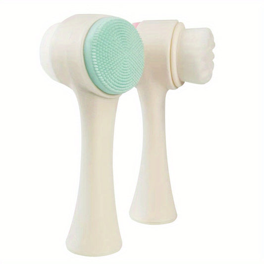 Silicone Soft Hair Face Wash Brush Manual Cleansing Brush