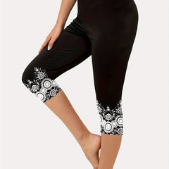 High Waist Cropped Leggings Skinny Casual Leggings