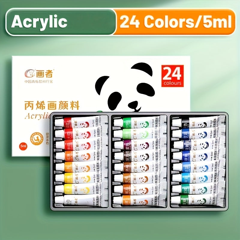 Acrylic Dye Set 12 18 24 5ml Water proofable Artistic Adult Artist