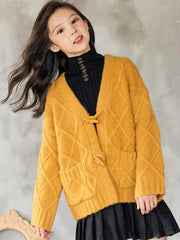 Girls Warm Shawl Cardigan for Fall/Winter Party