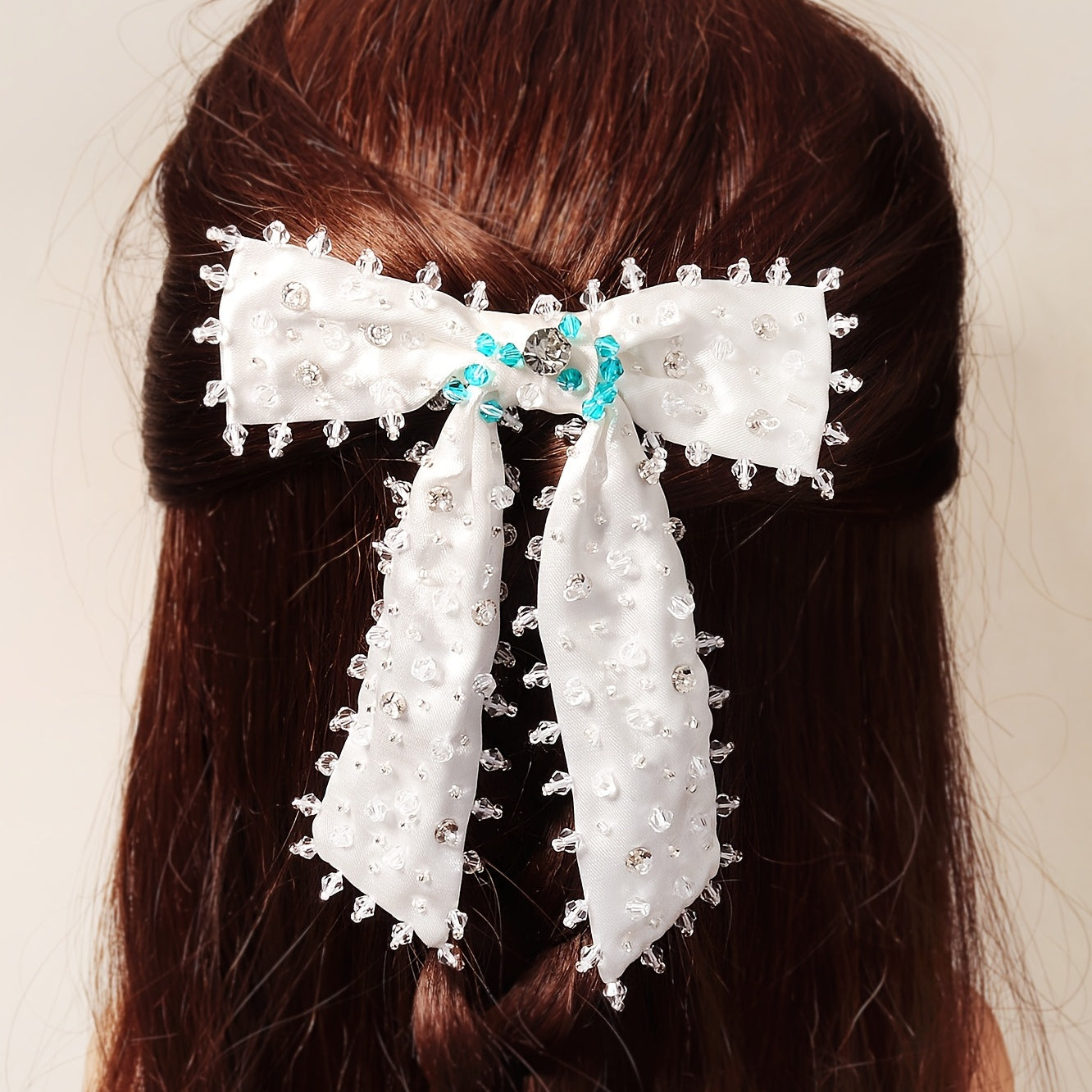 Crystal Bow Hair Clip Solid Hair Clip Hair Accessories