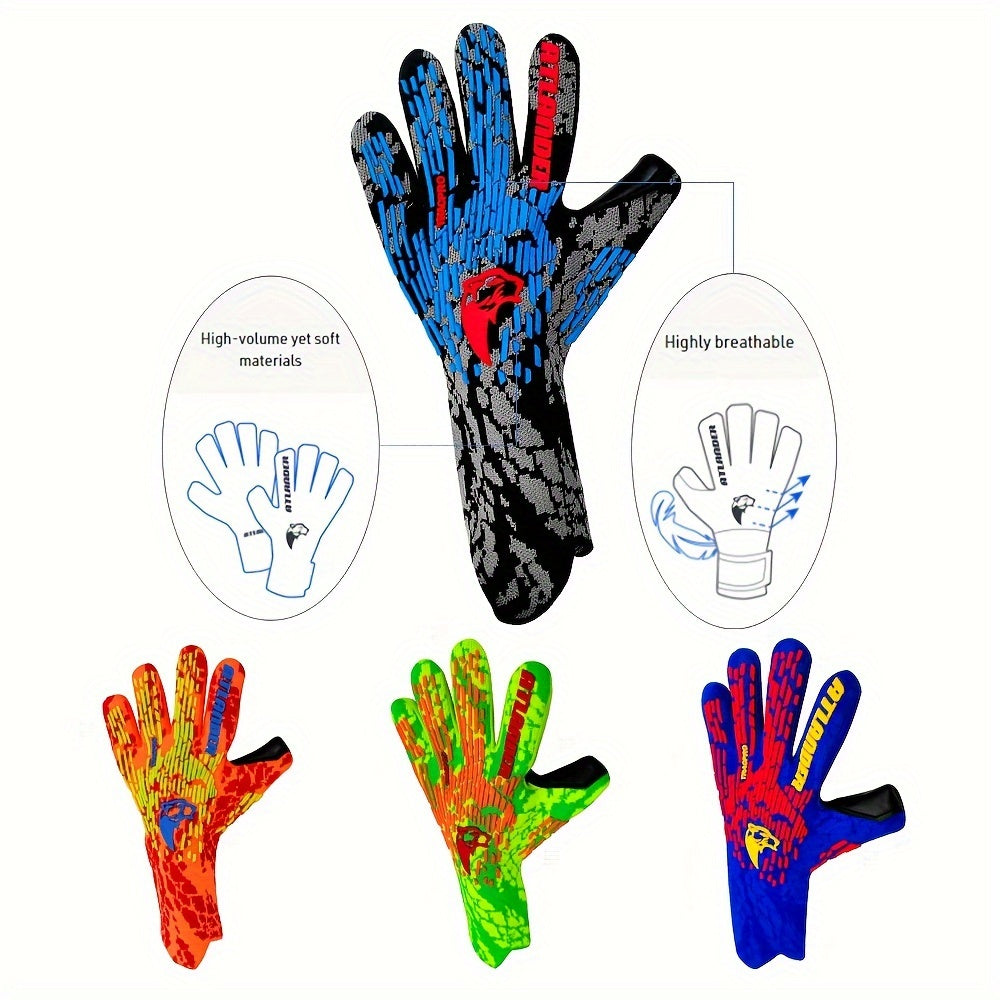 Latex Football Goalkeeper Gloves Thickened Breathable Anti-slip