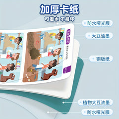 Kids Interactive Find the Differences Game Book - Improve Attention & Learning