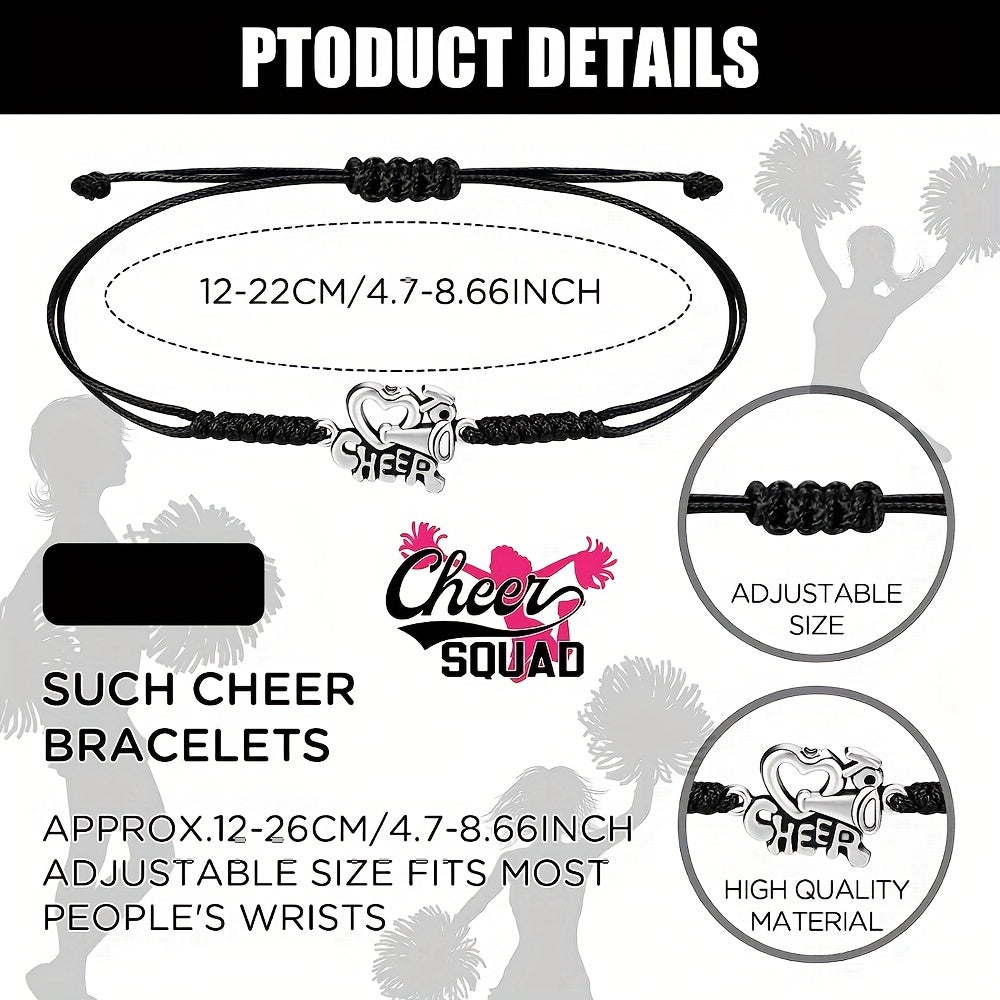 Adjustable Cheerleader Cheer Bracelets Bulk for Kids