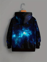 Kids Arrow Pattern Hoodie Unisex Pullover Long Sleeve Top