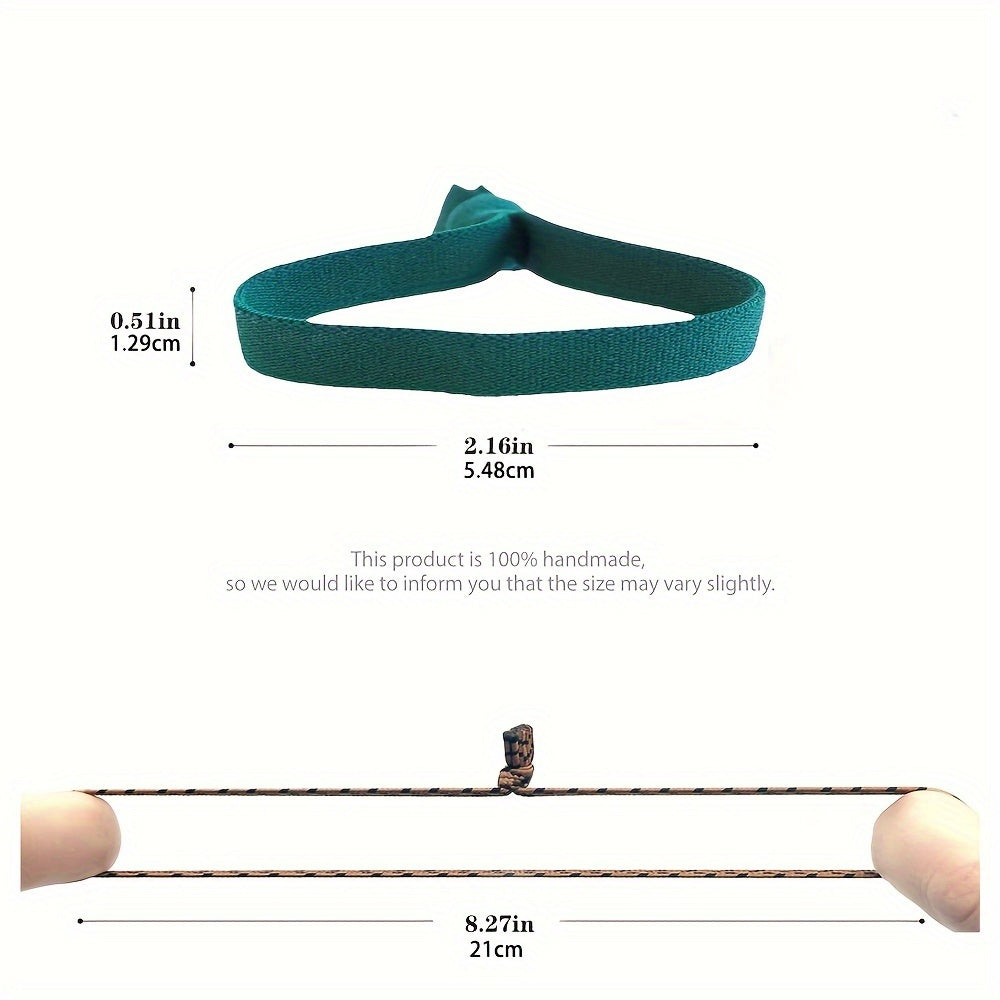 5pcs Men's Hair Ties High Elasticity Anti-slip Ponytail Holder
