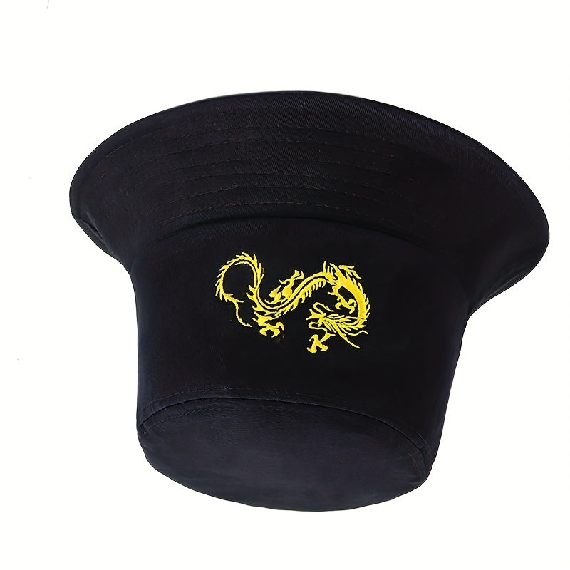 Yellow Dragon Fisherman Hat Bucket Hat for Outdoors