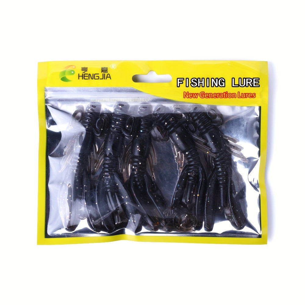 5pcs Shrimp Shape Soft Bait 3.54in