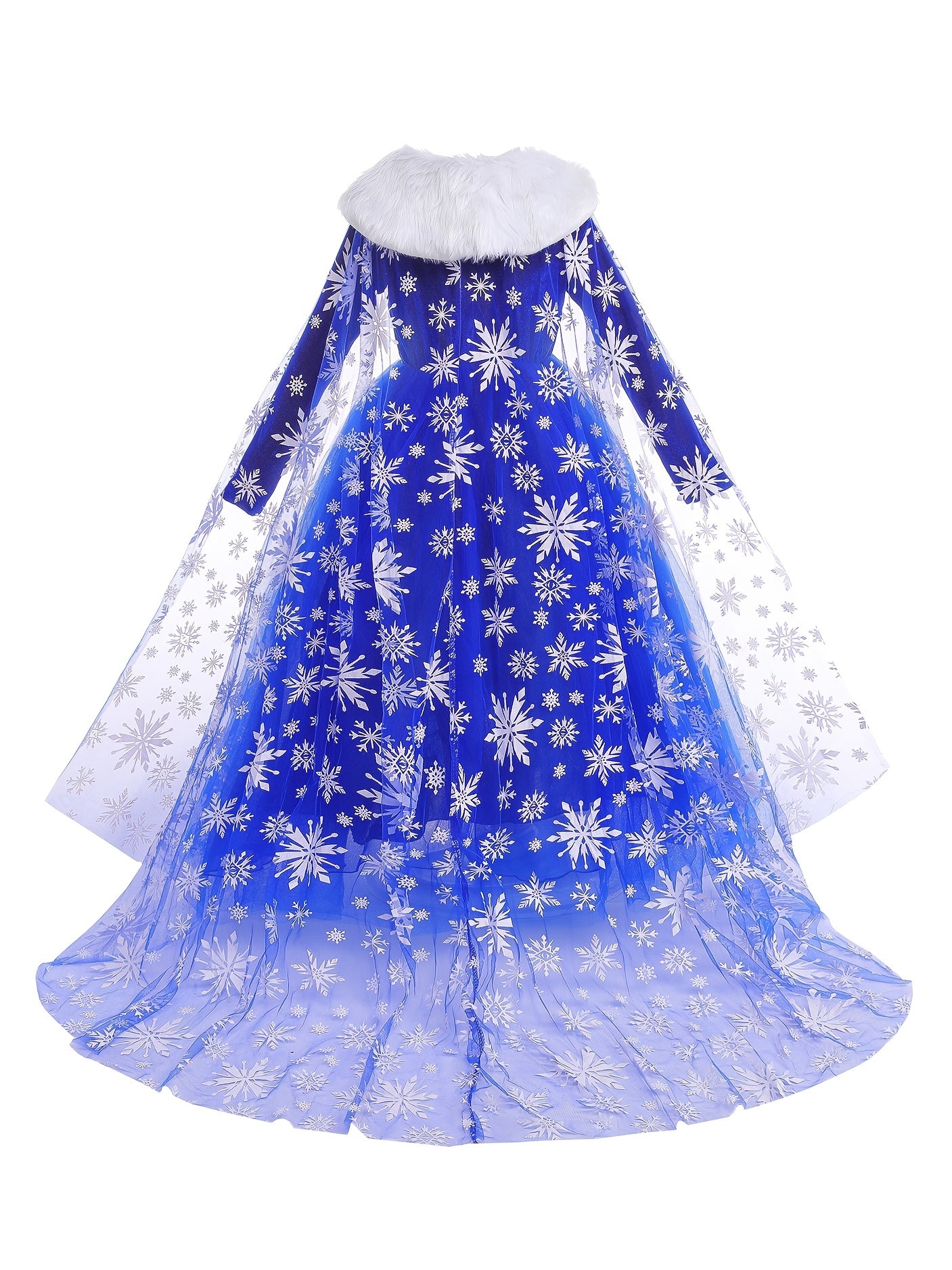 Ice Queen Cosplay Costume - Princess Dress with Cloak