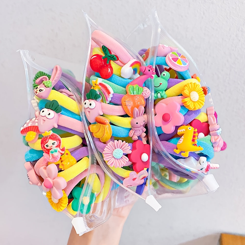 10pcs Sunflower Hair Tie Rope for Girls Kids