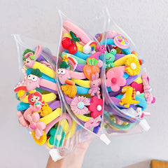 10pcs Sunflower Hair Tie Rope for Girls Kids