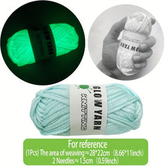 Coarse Luminous Yarn Face Mask for DIY Christmas & Halloween Gifts