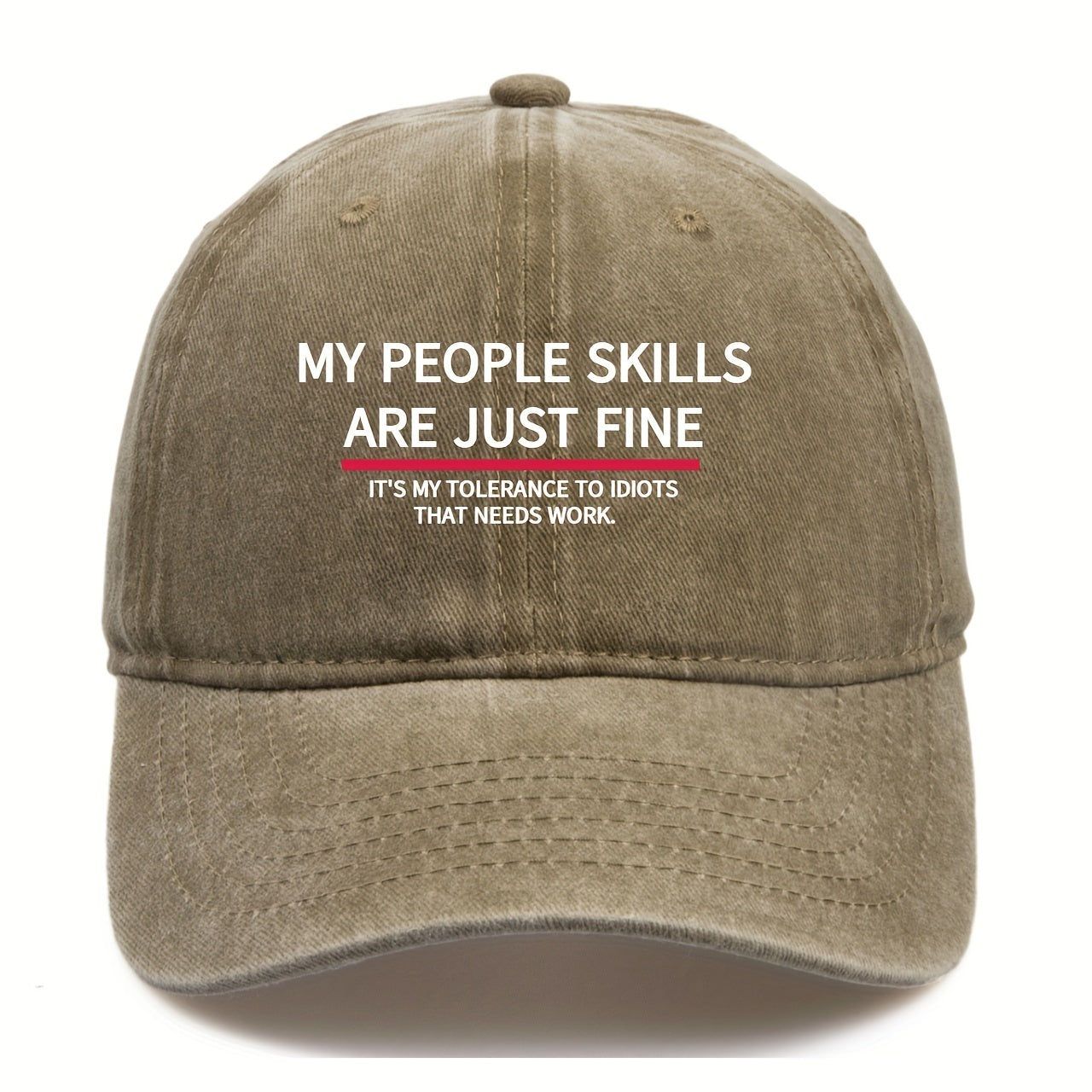 Letter Printed Baseball Cap Adjustable Outdoor Sun Hat