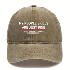 Letter Printed Baseball Cap Adjustable Outdoor Sun Hat