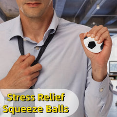 2pcs Mini Foam Sports Ball Squeezable Stress Soccer Ball
