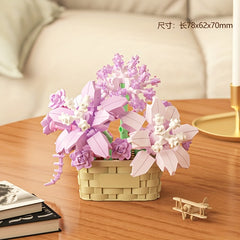 Mini Flower Building Blocks 3D Puzzle Toy Decoration Gift