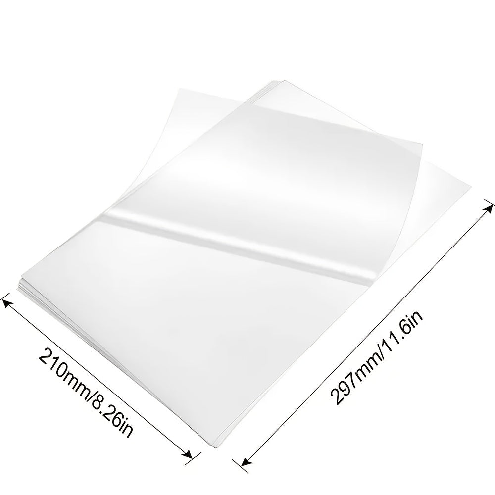 10pcs A4 Waterproof Transfer Paper Film for Glass Mug Ceramics