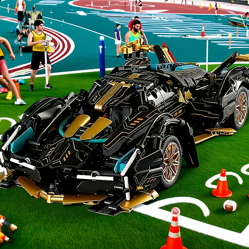 1330pcs Sports Car Model Building Block Set ABS Plastic Toy
