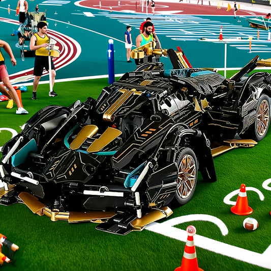 1330pcs Sports Car Model Building Block Set ABS Plastic Toy