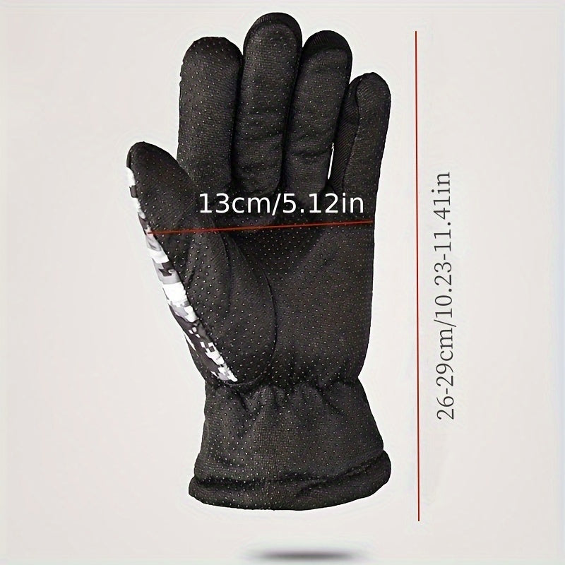 Non-slip Plus Velvet Warm Gloves for Cycling Skiing