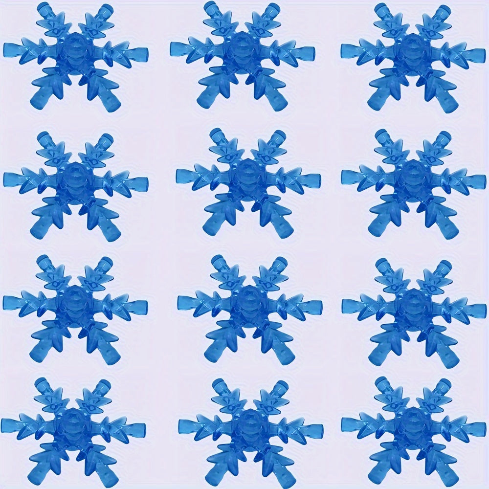 12pcs Snowflake Building Blocks Set Winter Wonderland ABS Material