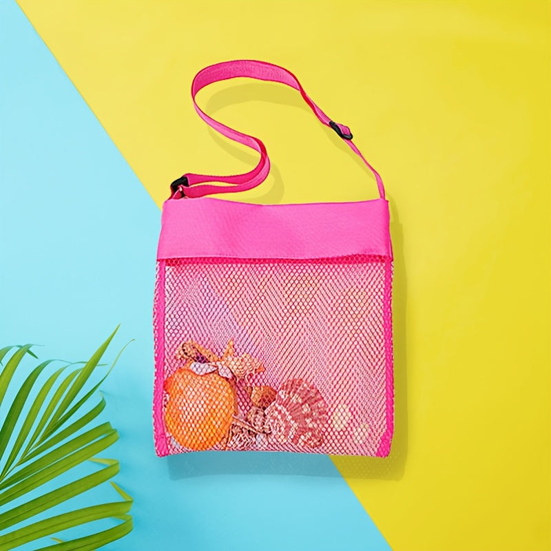 Nylon Mesh Beach Handbag Sandproof Tote Bag