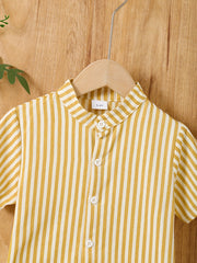 Boys Casual Outfit Shirt & Shorts Set Kids Summer Clothes
