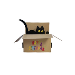 Funny Cat Pop Up Birthday Card with Envelop - Birthday Gift